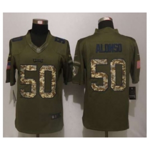 nike nfl jerseys philadelphia eagles #50 alonso army green[nike Limited Salute To Service]