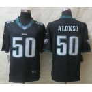 nike nfl jerseys philadelphia eagles #50 alonso black[nike limited]