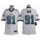 nike nfl jerseys philadelphia eagles #91 cox white[nike limited]