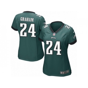 Women Nike Philadelphia Eagles #24 Corey Graham Game Midnight Green Team Color NFL Jersey