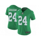 Women Nike Philadelphia Eagles #24 Corey Graham Limited Green Rush Vapor Untouchable NFL Jersey