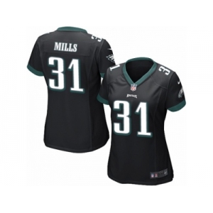 Women Nike Philadelphia Eagles #31 Jalen Mills Game Black Alternate NFL Jersey