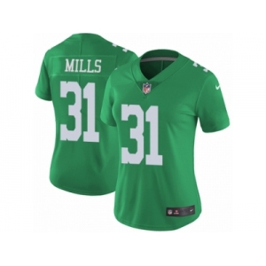 Women Nike Philadelphia Eagles #31 Jalen Mills Limited Black 2016 Salute to Service NFL Jersey