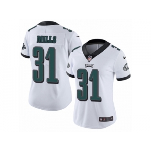 Women Nike Philadelphia Eagles #31 Jalen Mills White Vapor Untouchable Limited Player NFL Jersey