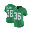 Women Nike Philadelphia Eagles #36 Jay Ajayi Green Stitched NFL Limited Rush Jersey