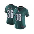 Women Nike Philadelphia Eagles #36 Jay Ajayi Midnight Green Team Color Stitched NFL Vapor Untouchable Limited Jersey