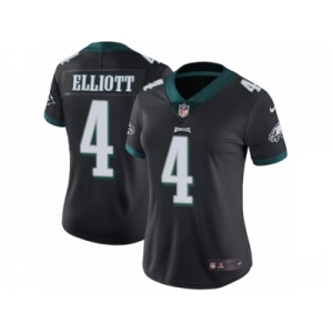 Women Nike Philadelphia Eagles #4 Jake Elliott Black Alternate Vapor Untouchable Limited Player NFL Jersey