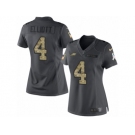 Women Nike Philadelphia Eagles #4 Jake Elliott Limited Black 2016 Salute to Service NFL Jersey