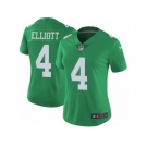 Women Nike Philadelphia Eagles #4 Jake Elliott Limited Green Rush Vapor Untouchable NFL Jersey