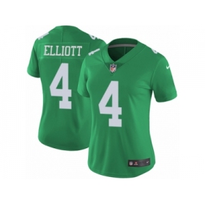 Women Nike Philadelphia Eagles #4 Jake Elliott Limited Green Rush Vapor Untouchable NFL Jersey