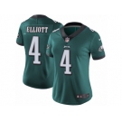 Women Nike Philadelphia Eagles #4 Jake Elliott Midnight Green Team Color Vapor Untouchable Limited Player NFL Jersey