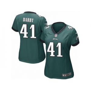 Women Nike Philadelphia Eagles #41 Ronald Darby Game Midnight Green Team Color NFL Jersey