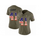 Women Nike Philadelphia Eagles #41 Ronald Darby Limited Olive USA Flag 2017 Salute to Service NFL Jersey