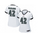 Women Nike Philadelphia Eagles #42 Chris Maragos Game White NFL Jersey