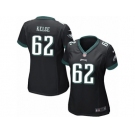 Women Nike Philadelphia Eagles #62 Jason Kelce Black Alternate NFL Jersey