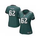 Women Nike Philadelphia Eagles #62 Jason Kelce Midnight Green Team Color NFL Jersey