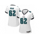 Women Nike Philadelphia Eagles #62 Jason Kelce White NFL Jersey