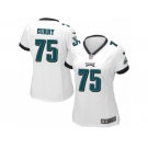 Women Nike Philadelphia Eagles #75 Vinny Curry White NFL Jersey