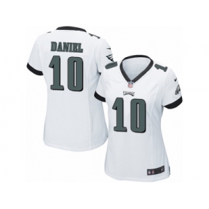 Women's Nike Philadelphia Eagles #10 Chase Daniel Limited White NFL Jersey