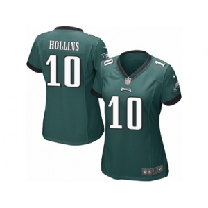 Women's Nike Philadelphia Eagles #10 Mack Hollins Game Midnight Green Team Color NFL Jersey