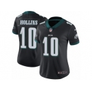 Women's Nike Philadelphia Eagles #10 Mack Hollins Vapor Untouchable Limited Black Alternate NFL Jersey