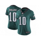 Women's Nike Philadelphia Eagles #10 Mack Hollins Vapor Untouchable Limited Midnight Green Team Color NFL Jersey