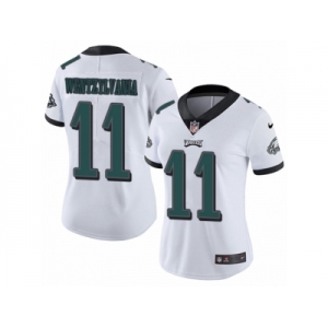 Women's Nike Philadelphia Eagles #11 Carson Wentz Vapor Untouchable Limited White Wentzylvania NFL Jersey