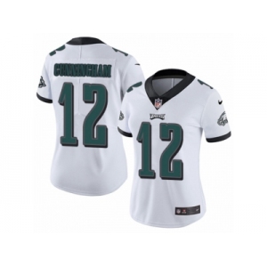 Women's Nike Philadelphia Eagles #12 Randall Cunningham Vapor Untouchable Limited White NFL Jersey