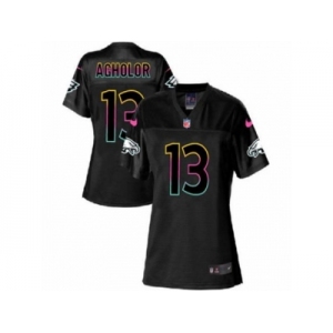 Women's Nike Philadelphia Eagles #13 Nelson Agholor Game Black Fashion NFL Jersey