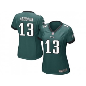 Women's Nike Philadelphia Eagles #13 Nelson Agholor Midnight Green Team Color Stitched NFL New Elite Jersey