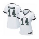 Women's Nike Philadelphia Eagles #14 Mike Wallace Game White NFL Jersey