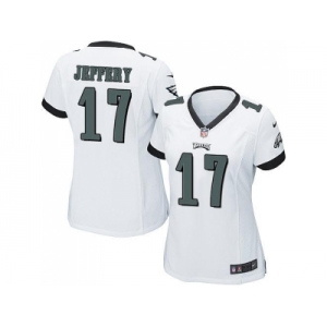 Women's Nike Philadelphia Eagles #17 Alshon Jeffery White Stitched NFL New Elite Jersey