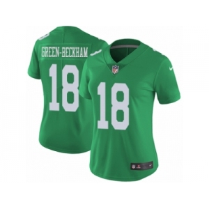 Women's Nike Philadelphia Eagles #18 Dorial Green-Beckham Limited Green Rush NFL Jersey