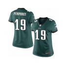 Women's Nike Philadelphia Eagles #19 Donnel Pumphrey Limited Midnight Green Team Color NFL Jersey