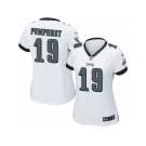 Women's Nike Philadelphia Eagles #19 Donnel Pumphrey Limited White NFL Jersey