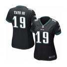 Women's Nike Philadelphia Eagles #19 Golden Tate III Game Black Alternate NFL Jersey