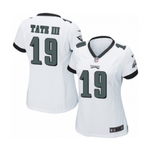 Women's Nike Philadelphia Eagles #19 Golden Tate III Game White NFL Jersey