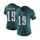 Women's Nike Philadelphia Eagles #19 Golden Tate III Midnight Green Team Color Vapor Untouchable Limited Player NFL Jersey