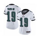 Women's Nike Philadelphia Eagles #19 Golden Tate III White Vapor Untouchable Limited Player NFL Jersey