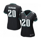 Women's Nike Philadelphia Eagles #20 Brian Dawkins Black Alternate NFL Jersey