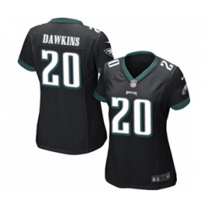 Women's Nike Philadelphia Eagles #20 Brian Dawkins Black Alternate NFL Jersey