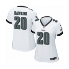 Women's Nike Philadelphia Eagles #20 Brian Dawkins Game White NFL Jersey