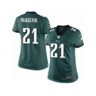 Women's Nike Philadelphia Eagles #21 Leodis McKelvin Limited Midnight Green Team Color NFL Jersey