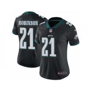 Women's Nike Philadelphia Eagles #21 Patrick Robinson Black Alternate Vapor Untouchable Limited Player NFL Jersey