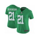 Women's Nike Philadelphia Eagles #21 Patrick Robinson Limited Green Rush NFL Jersey