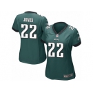 Women's Nike Philadelphia Eagles #22 Sidney Jones Game Midnight Green Team Color NFL Jersey