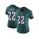 Women's Nike Philadelphia Eagles #22 Sidney Jones Vapor Untouchable Limited Midnight Green Team Color NFL Jersey