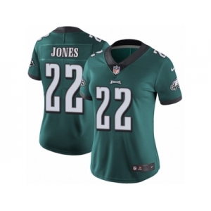 Women's Nike Philadelphia Eagles #22 Sidney Jones Vapor Untouchable Limited Midnight Green Team Color NFL Jersey