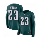 Women's Nike Philadelphia Eagles #23 Rodney McLeod Limited Green Therma Long Sleeve NFL Jersey