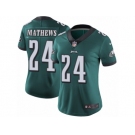 Women's Nike Philadelphia Eagles #24 Ryan Mathews Vapor Untouchable Limited Midnight Green Team Color NFL Jersey